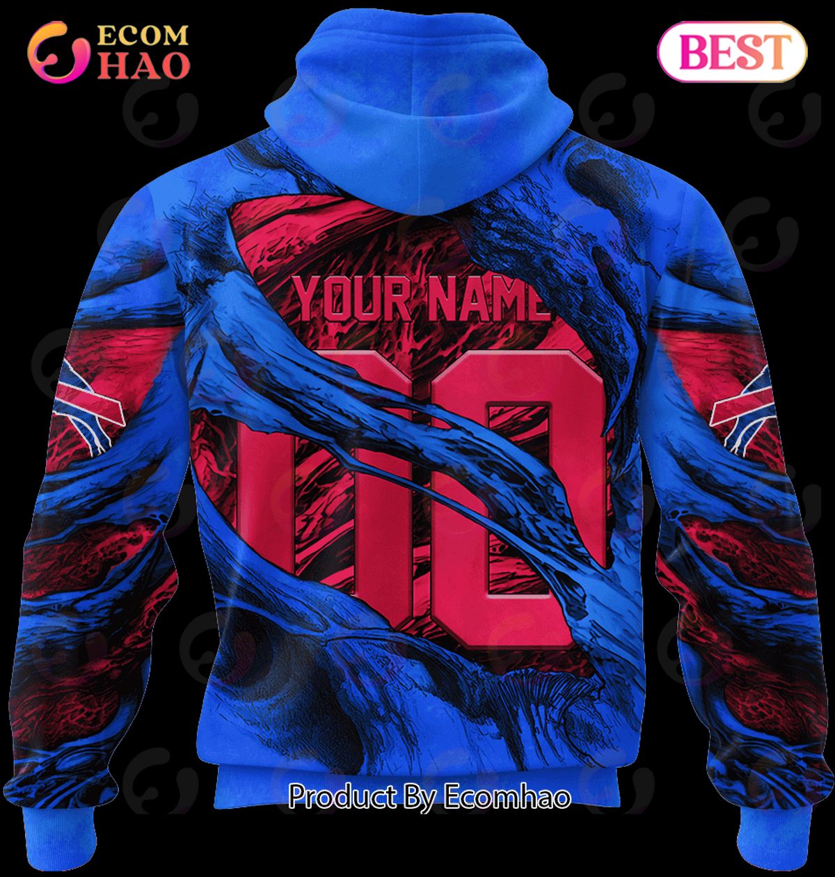 NFL Buffalo Bills Demon Eyes 3D Hoodie