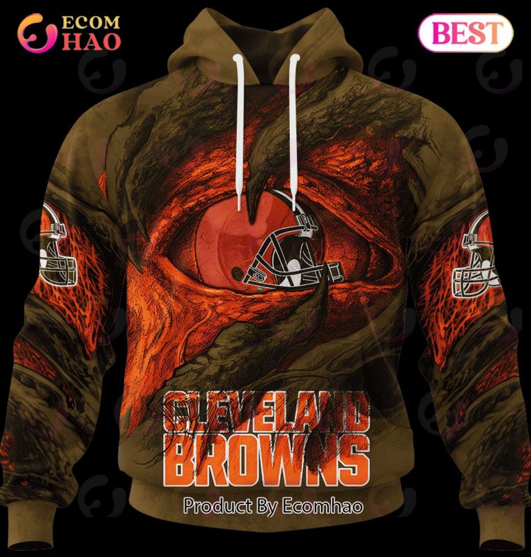 NFL Cleveland Browns Camo 3D Hoodie Shirt - T-shirts Low Price