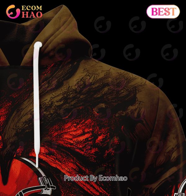 NFL Cleveland Browns Demon Eyes 3D Hoodie