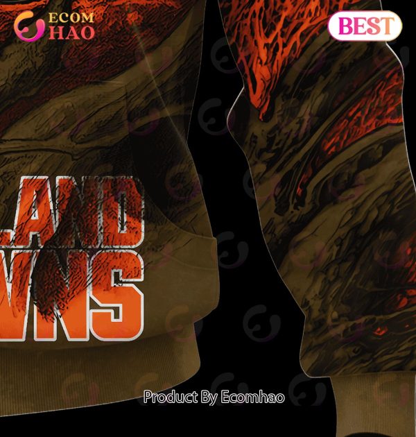 NFL Cleveland Browns Demon Eyes 3D Hoodie