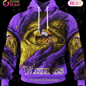 NFL Minnesota Vikings Demon Eyes 3D Hoodie