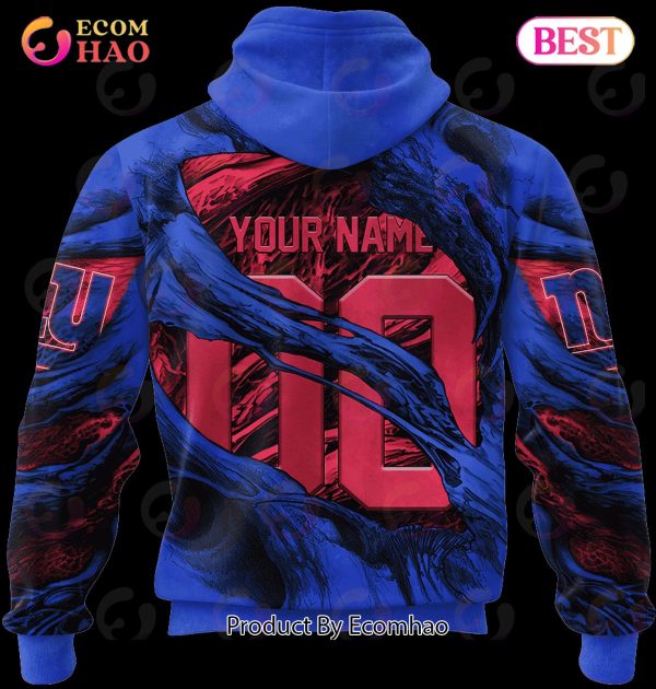 Personalized NFL Rose Dragon New York Giants 3D Hoodie - Ecomhao Store