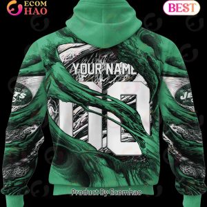NFL New York Jets Demon Eyes 3D Hoodie