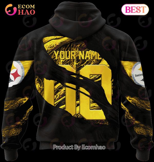 NFL Pittsburgh Steelers Demon Eyes 3D Hoodie