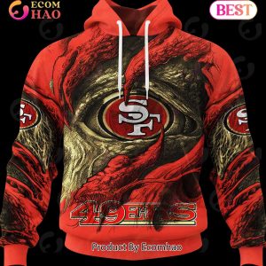 NFL San Francisco 49ers Demon Eyes 3D Hoodie