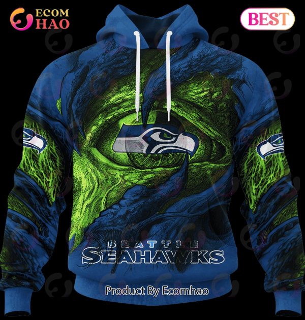 NFL Seattle Seahawks Demon Eyes 3D Hoodie
