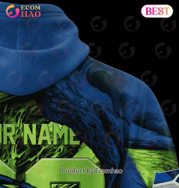 NFL Seattle Seahawks Demon Eyes 3D Hoodie