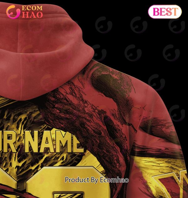NFL Washington Commanders Demon Eyes 3D Hoodie