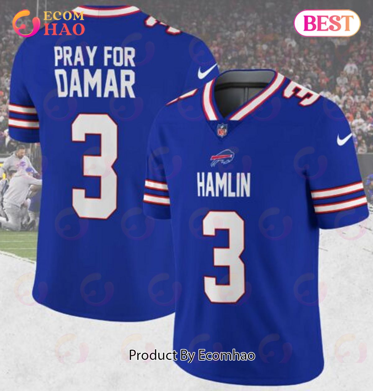Pray For Damar Hamlin Buffalo Bills Jersey Game