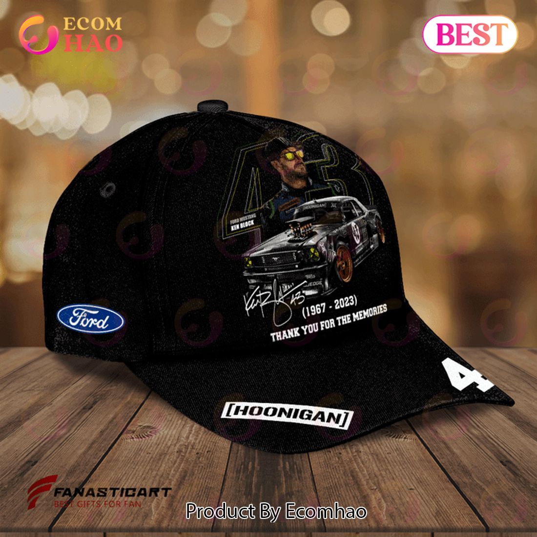 Ken Block 1967 – 2023 Thank You For The Memories Hoonigan Classic Cap