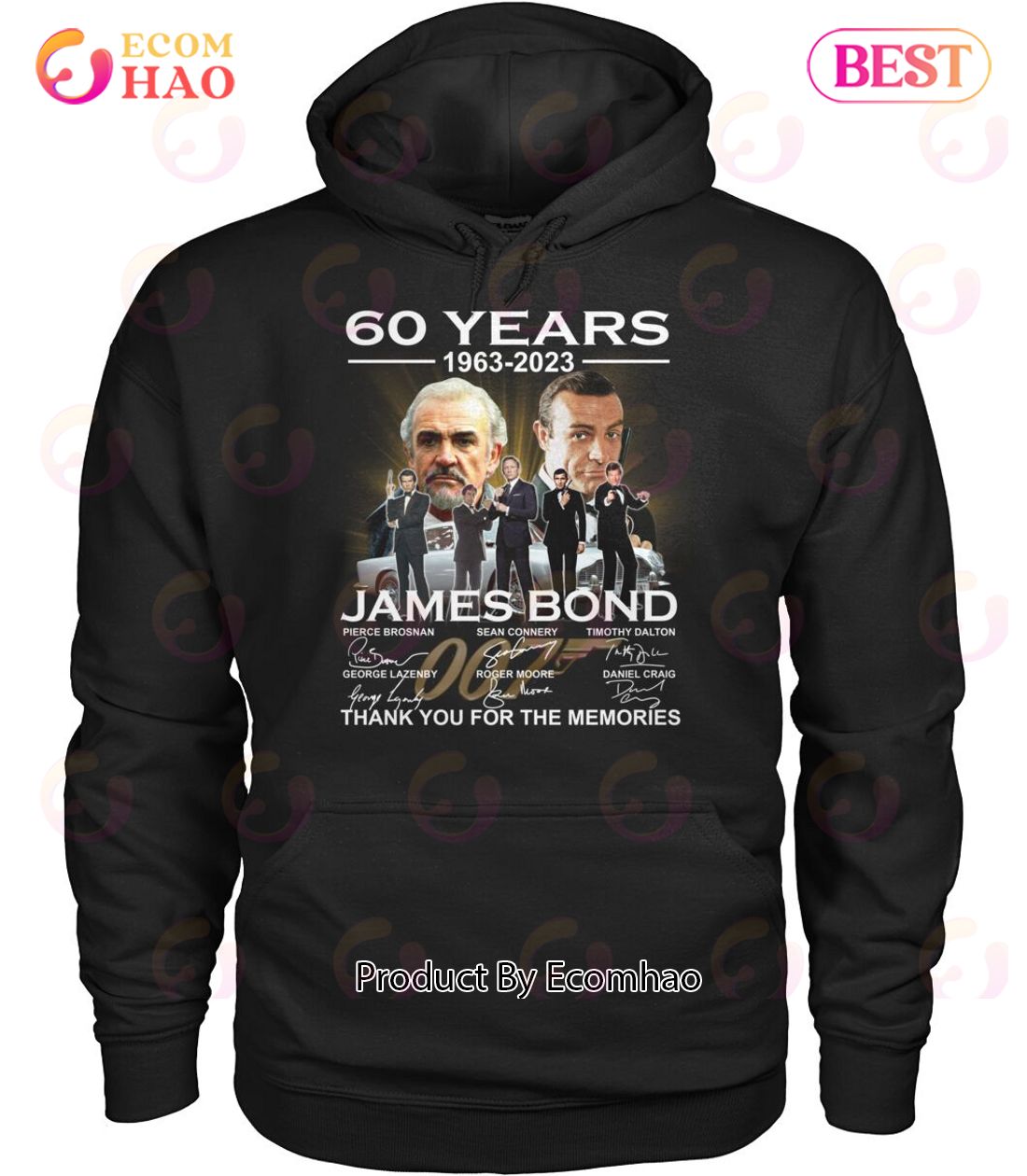 60 Years 1963 – 2023 James Bond Thank You For The Memories T-Shirt