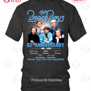 62nd Anniversary 1961 – 2023 The Beach Boys Thank You For The Memories T-Shirt