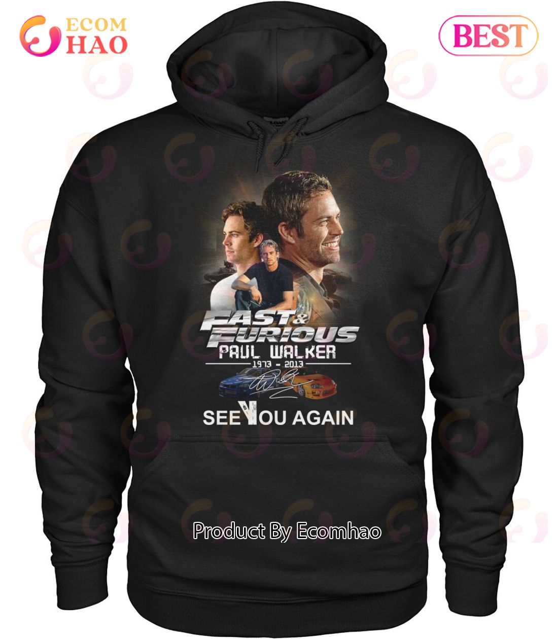 Fast & Furious Paul Walker 1973 – 2013 See You Again T-Shirt