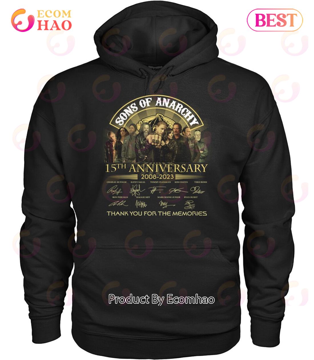 Sons Of Anarchy 15th Anniversary 2008 – 2023 Thank You For The Memories T-Shirt