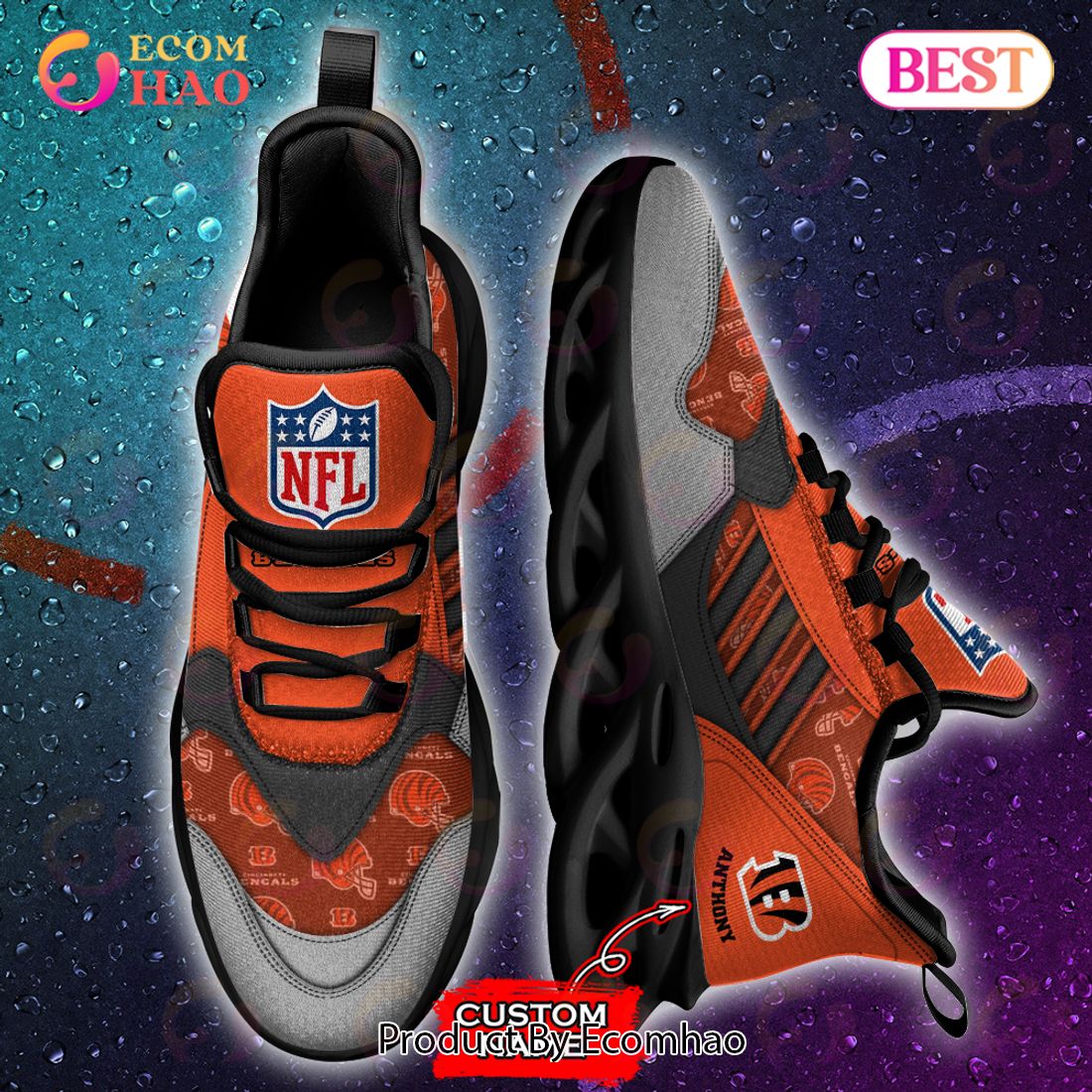 NFL Cincinnati Bengals Personalize Max Soul Sneaker