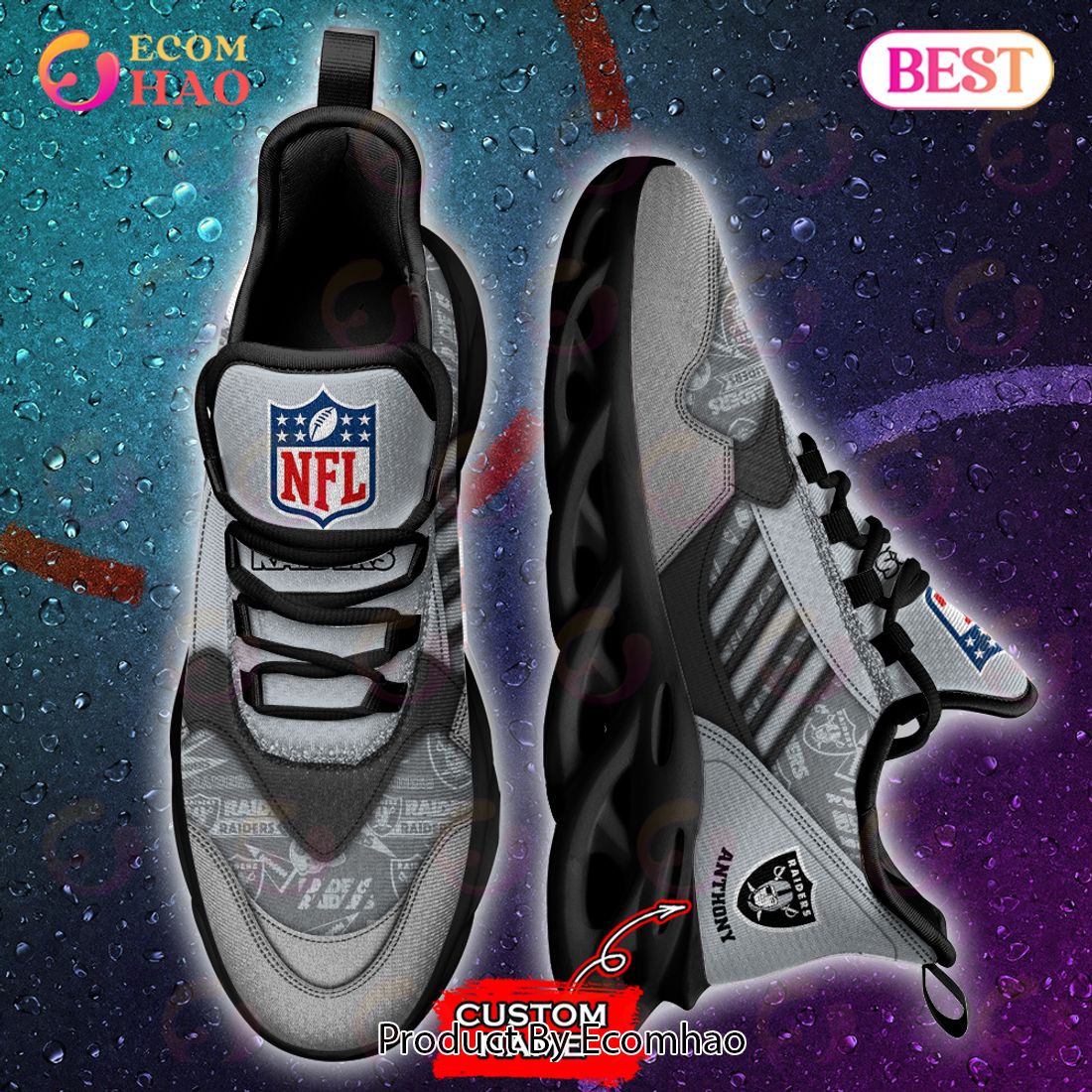 NFL Las Vegas Raiders Personalize Max Soul Sneaker