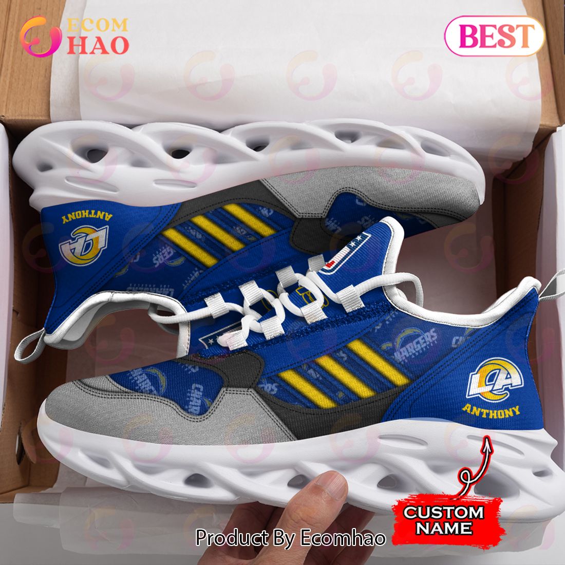 NFL Los Angeles Rams Personalize Max Soul Sneaker