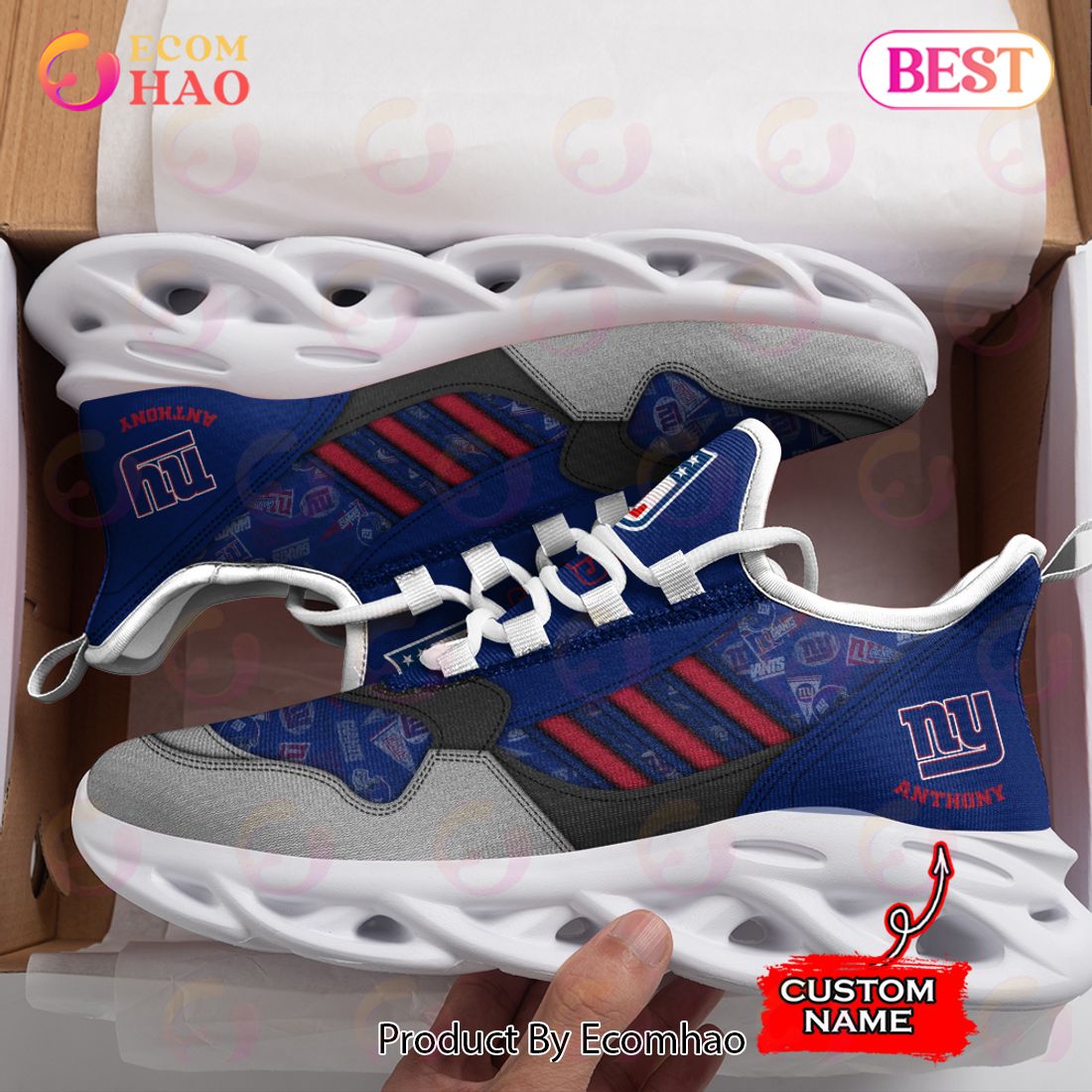 NFL New York Giants Personalize Max Soul Sneaker