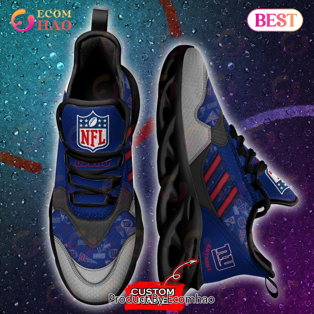 NFL New York Giants Personalize Max Soul Sneaker