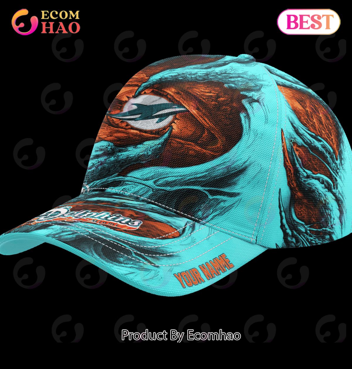 NFL Miami Dolphins Demon Eyes Cap