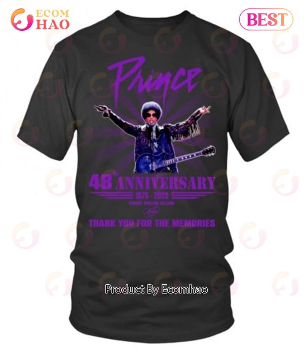 48th Anniversary 1975 – 2023 Prince Thank You For The Memories T-Shirt