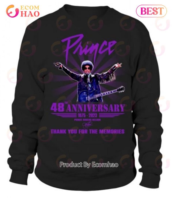 48th Anniversary 1975 – 2023 Prince Thank You For The Memories T-Shirt