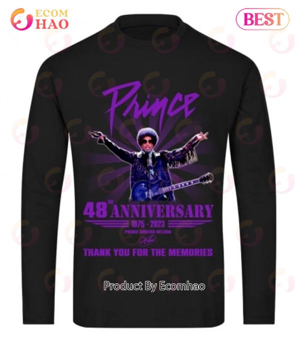 48th Anniversary 1975 – 2023 Prince Thank You For The Memories T-Shirt