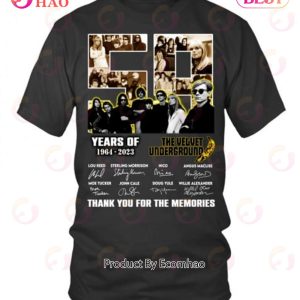 59 Years Of 1964 - 2023 The Velvet Underground Thank You For The Memories T-Shirt