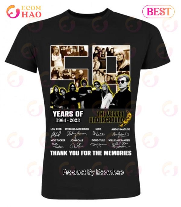 59 Years Of 1964 – 2023 The Velvet Underground Thank You For The Memories T-Shirt