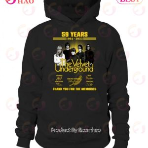 59 Years The Velvet Underground 1964 – 2023 The Velvet Underground Thank You For The Memories T-Shirt
