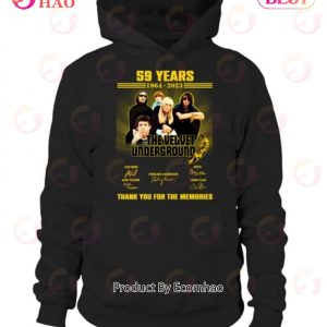 The Velvet Underground 59 Years 1964 – 2023 Thank You For The Memories T-Shirt