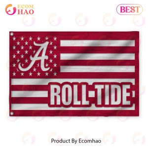 Us Football Alabama Crimson Tide Flag 3D