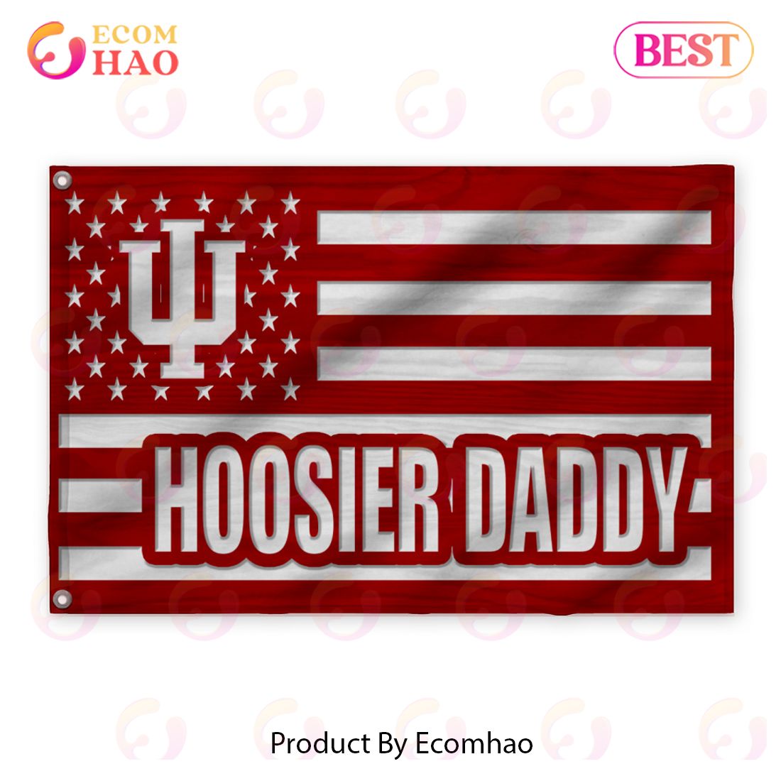 Us Football Indiana Hoosiers Flag 3D
