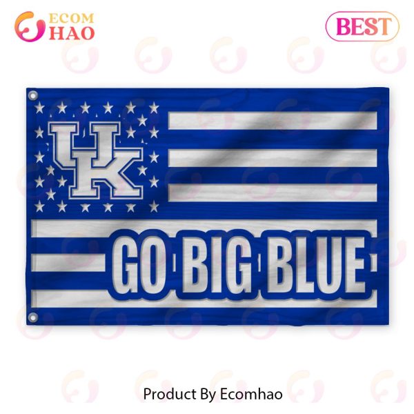 Us Football Kentucky Wildcats Flag 3D