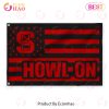 Us Football Mississippi State Bulldogs Flag 3D