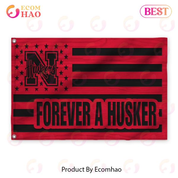 Us Football Nebraska Cornhuskers Flag 3D