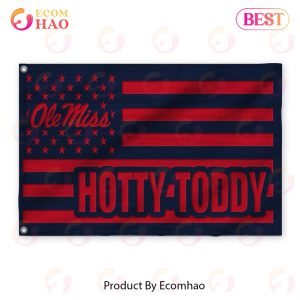 Us Football Ole Miss Rebels Flag 3D