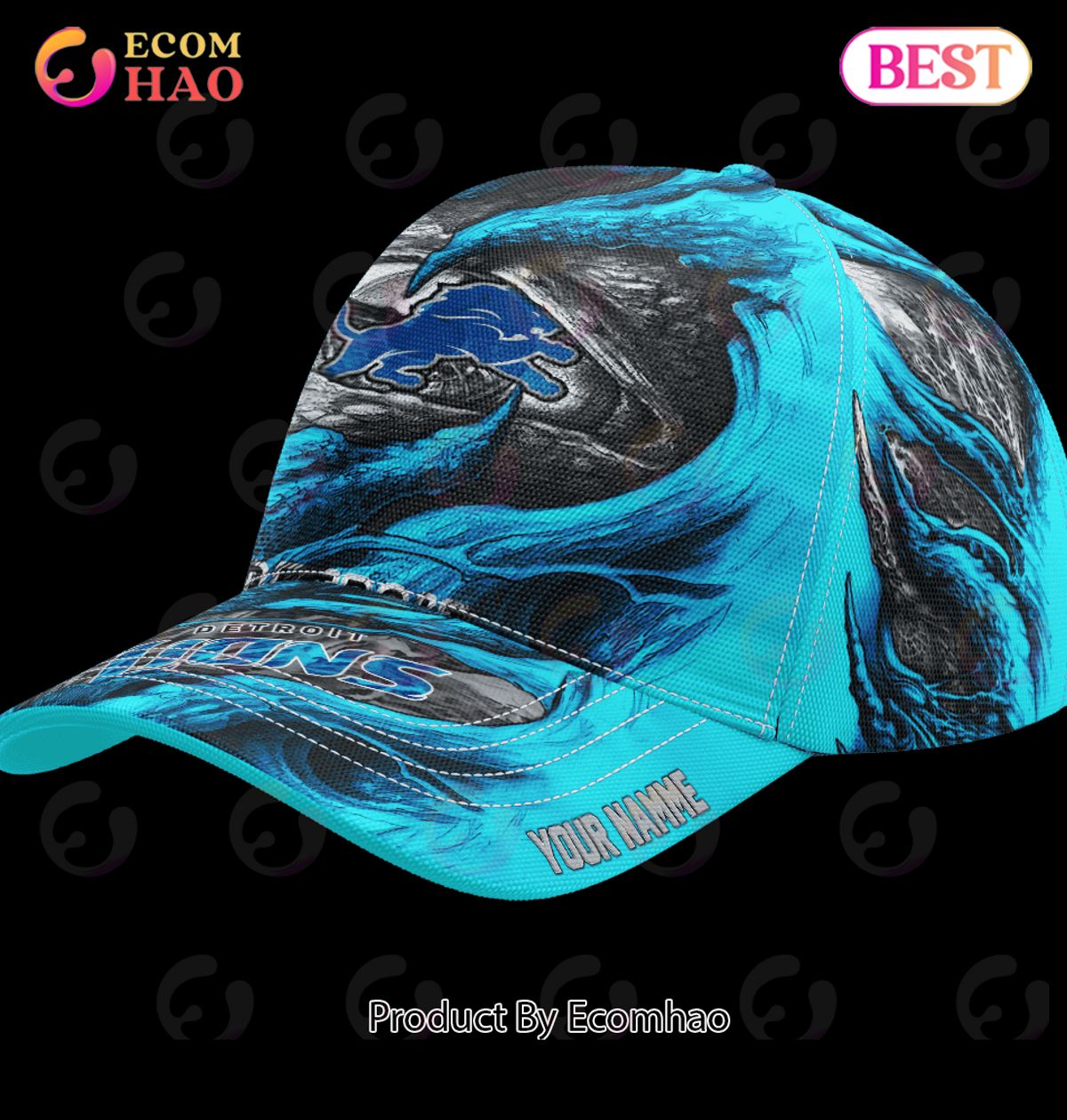 NFL Detroit Lions Demon Eyes Cap