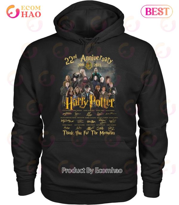 22nd Anniversary 2001 – 2023 Harry Potter Thank You For The Memories T-Shirt