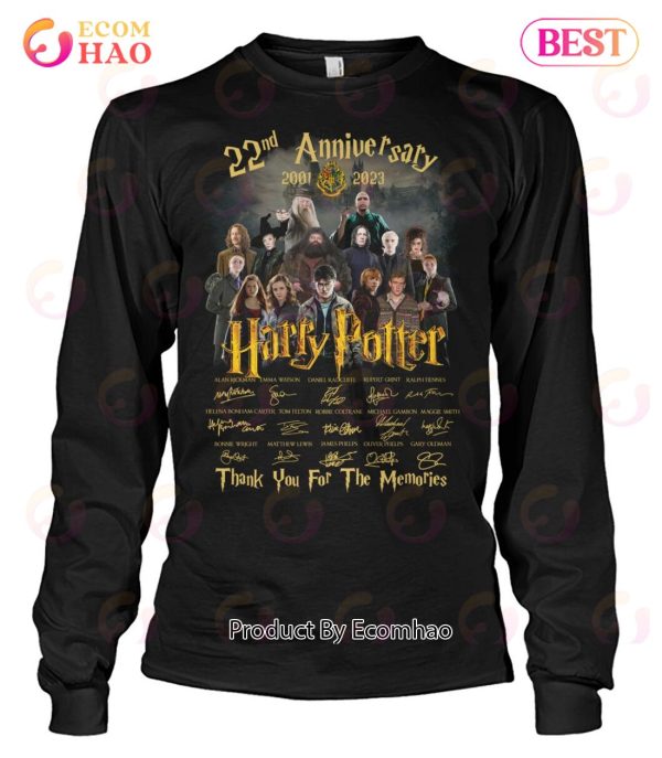 22nd Anniversary 2001 – 2023 Harry Potter Thank You For The Memories T-Shirt