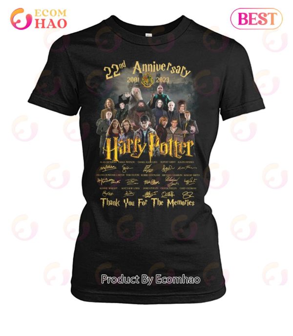 22nd Anniversary 2001 – 2023 Harry Potter Thank You For The Memories T-Shirt
