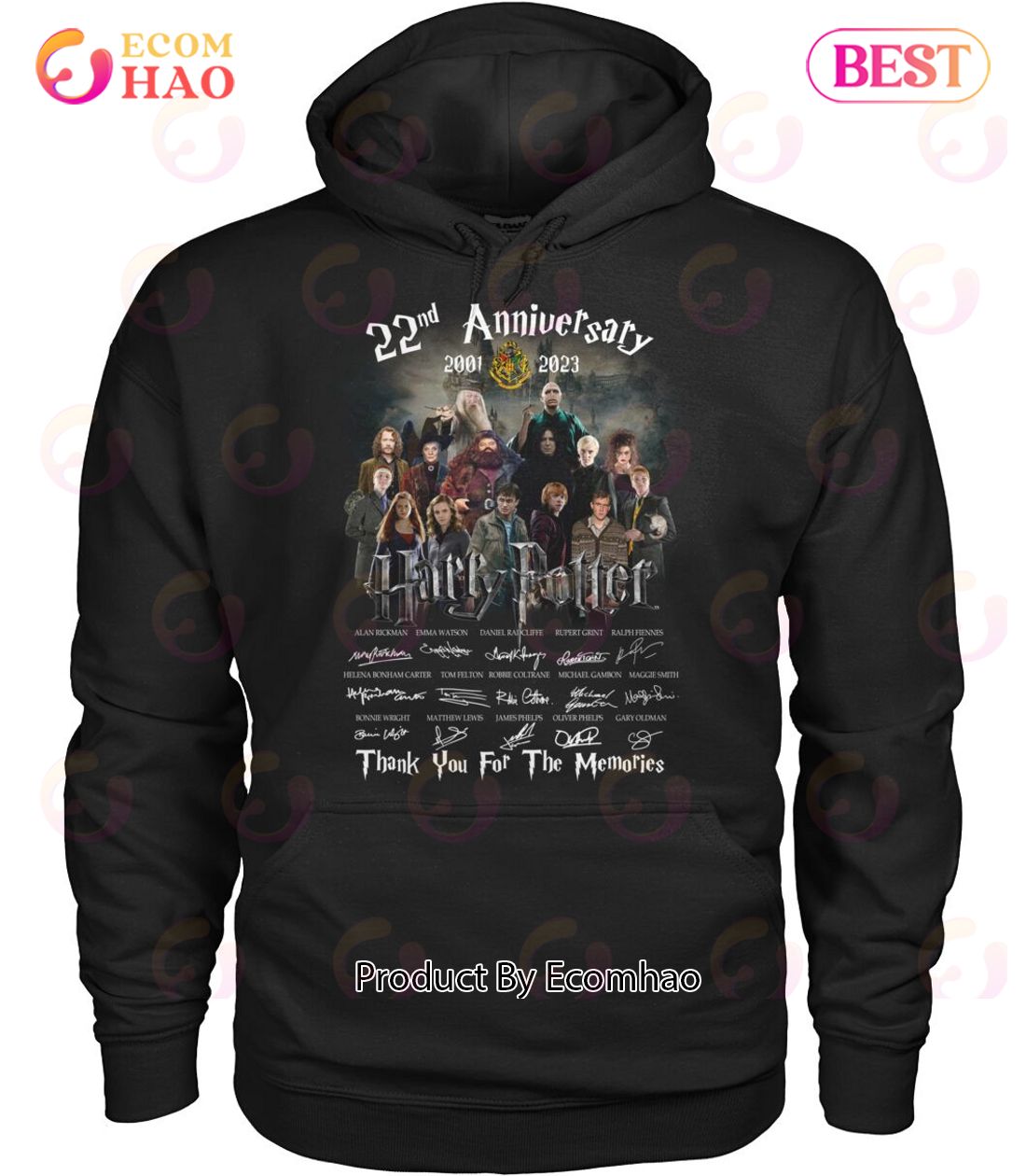 Harry Potter 22nd Anniversary 2001 – 2023 Thank You For The Memories T-Shirt