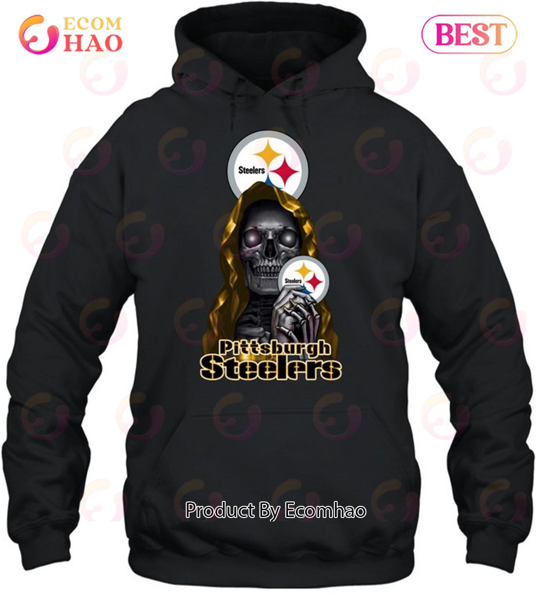 NFL Pittsburgh Steelers Skull Unisex T-Shirt