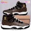 Brown Louis Vuitton Air Jordan 11 Sneakers Shoes Hot 2023 LV Gifts Unisex