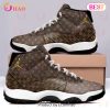 Louis Vuitton Black Brown Air Jordan 11 Sneakers Shoes Hot 2023 LV Gifts Unisex