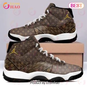 Louis Vuitton Air Jordan 11 Sneakers Shoes Hot 2023 LV Monogram Gifts Unisex