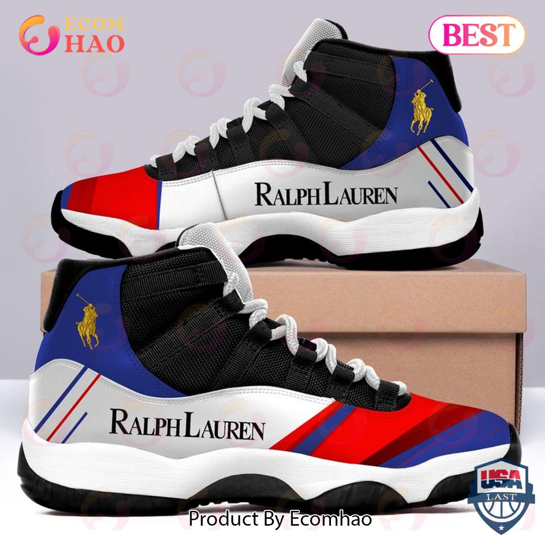 Ralph Lauren Mix Color Air Jordan 11 Shoes, Sneaker - Ecomhao Store