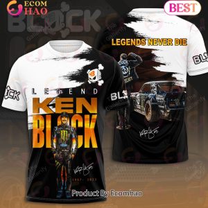 Ken Block 1967 – 2023 Legends Never Die 3D Hoodie
