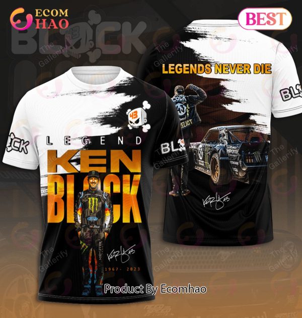 Ken Block 1967 – 2023 Legends Never Die 3D Hoodie