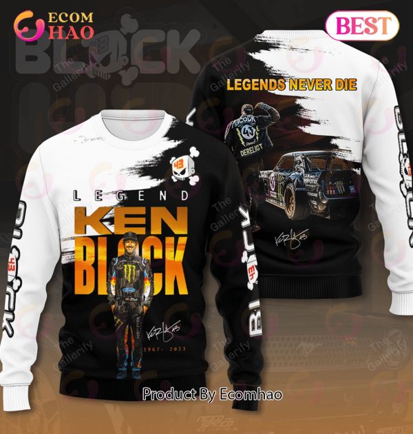 Ken Block 1967 – 2023 Legends Never Die 3D Hoodie